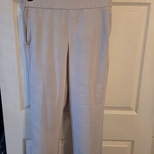 Lou & Grey Elastic Waist Pull-On Pants in Light Beige
